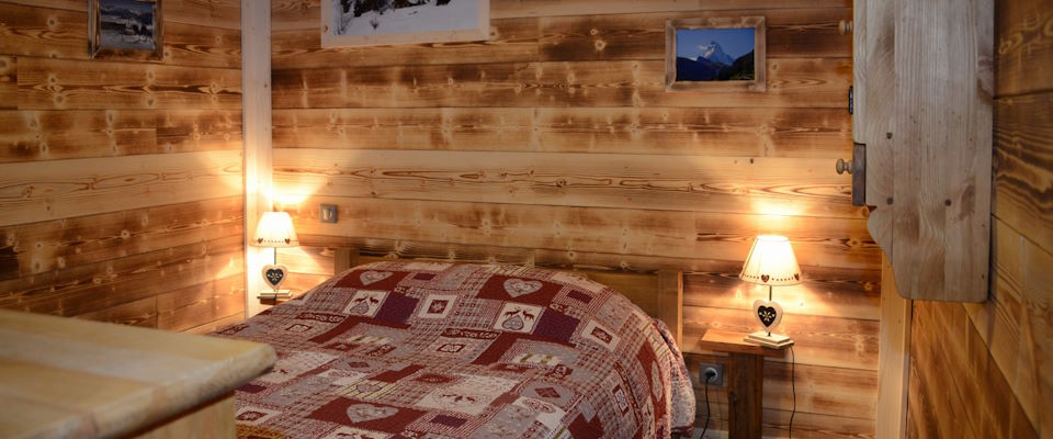 une chambre du chalet le roc